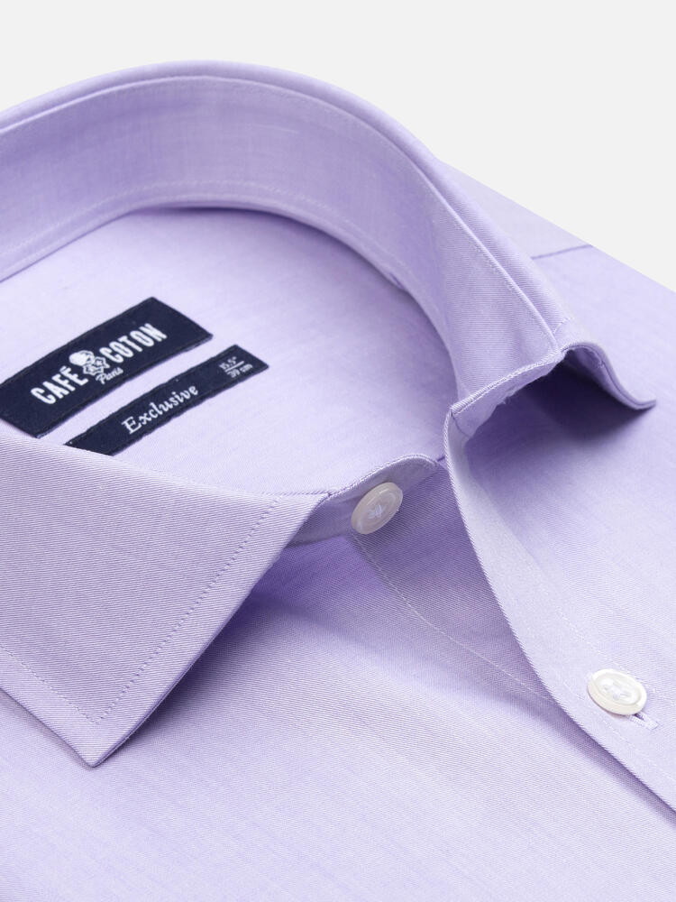 Camicia Meadow lilla in cotone e Tencel