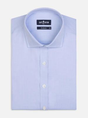 Camicia Meadow azzurra in cotone e Tencel