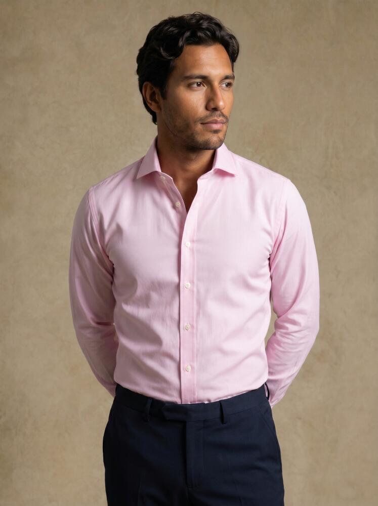 Camicia Meadow rosa in cotone e Tencel