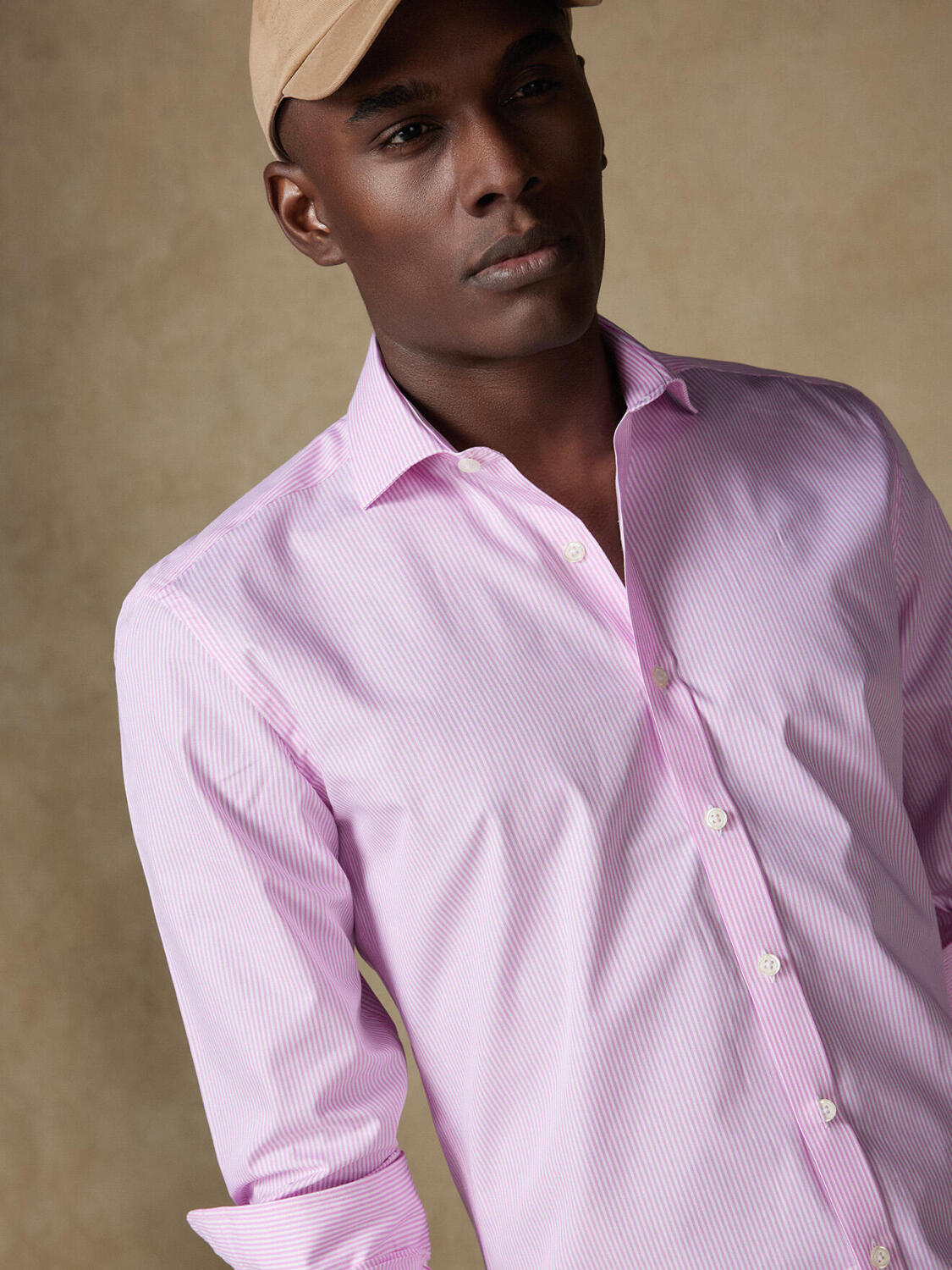 Camisa Menthon a rayas rosas