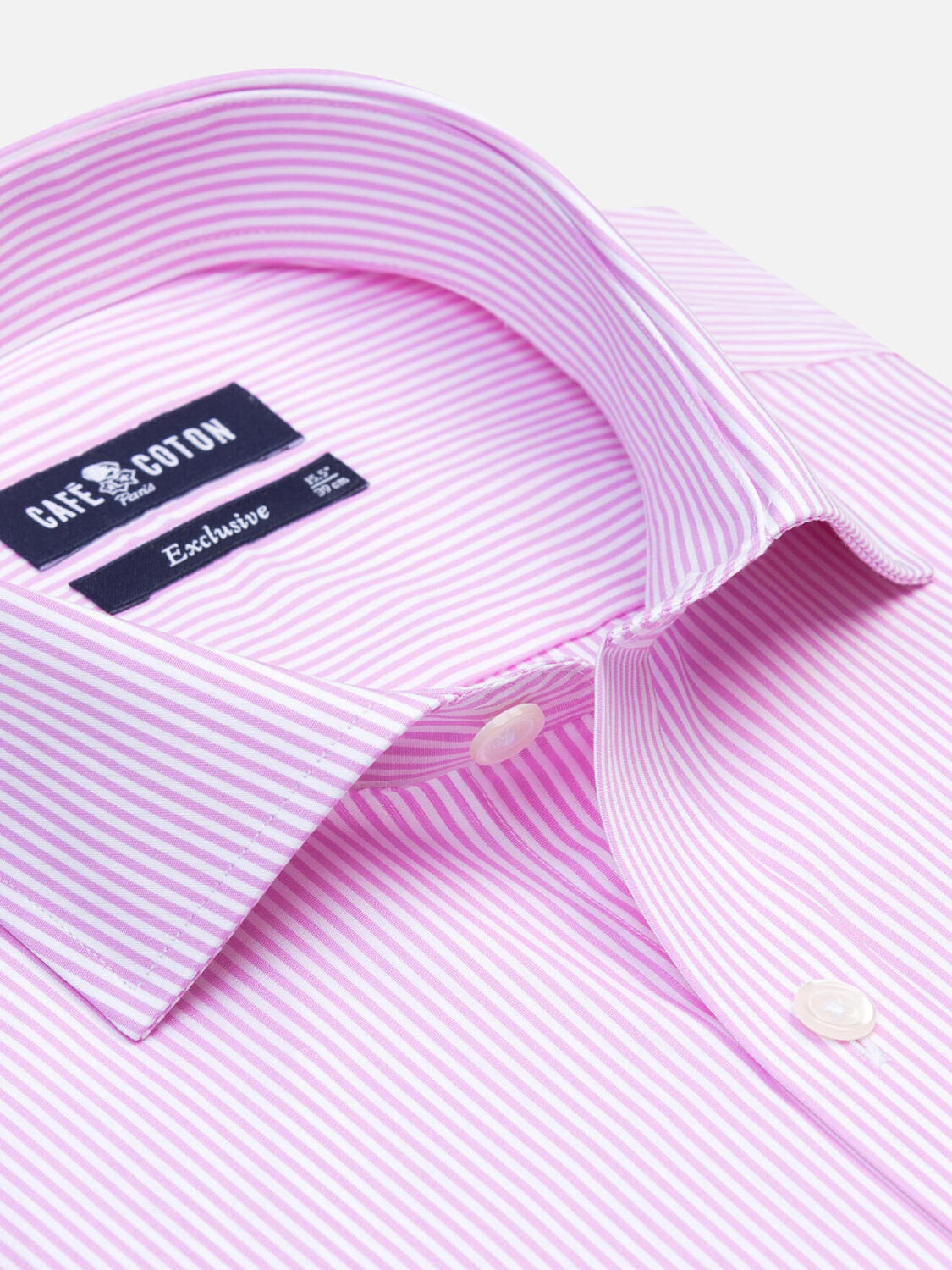 Camisa Menthon a rayas rosas