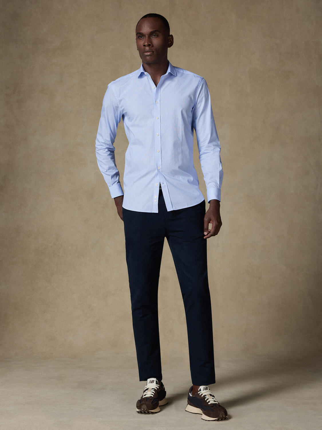 Camisa Mil Rayas Cielo