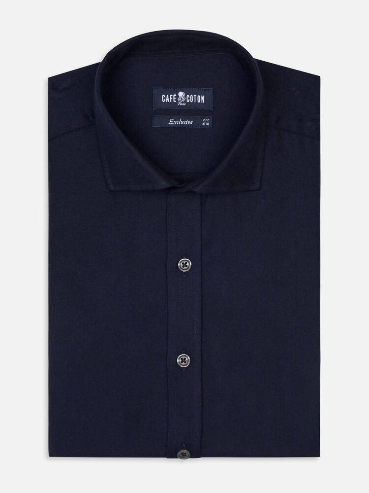 Chemise Mitch en flanelle marine