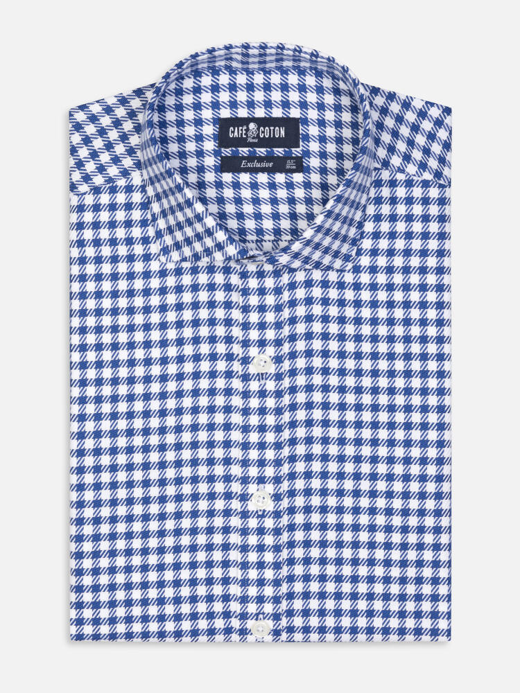 Chemise Moore à carreaux marine