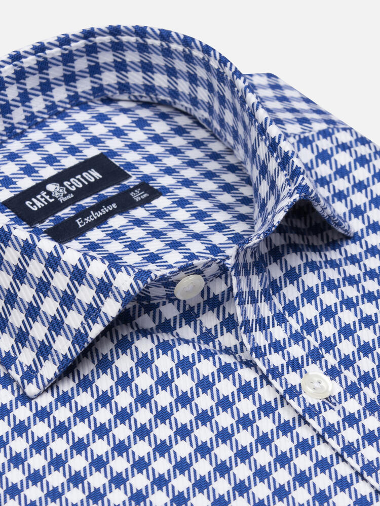 Chemise Moore à carreaux marine
