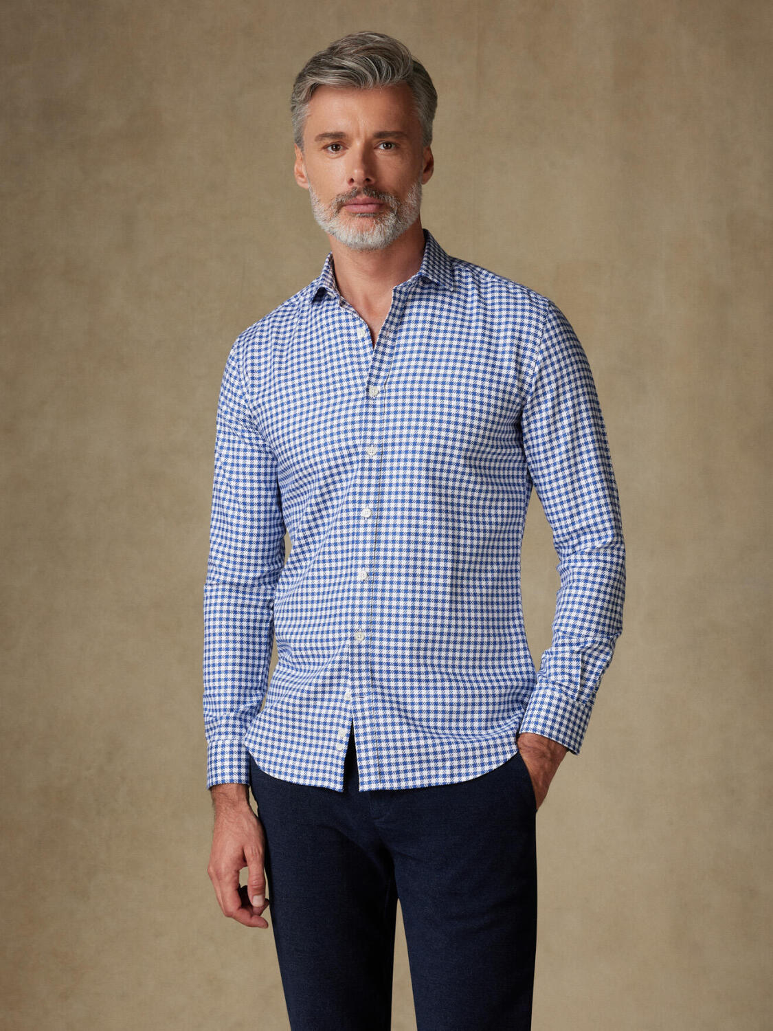 Camicia Moore a quadri blu