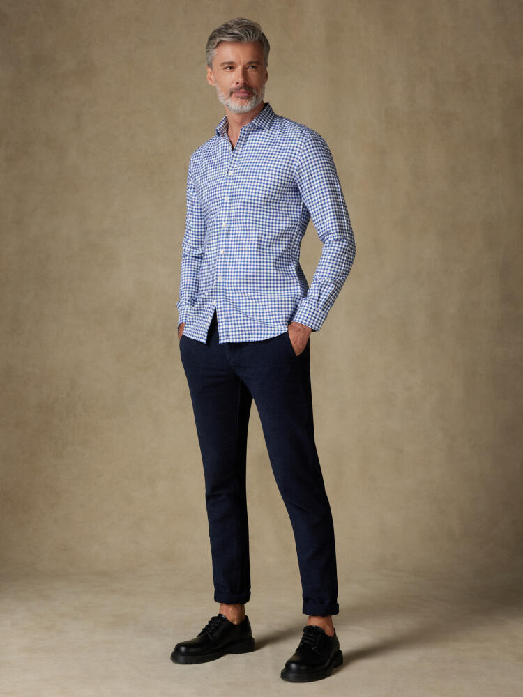 Chemise Moore à carreaux marine