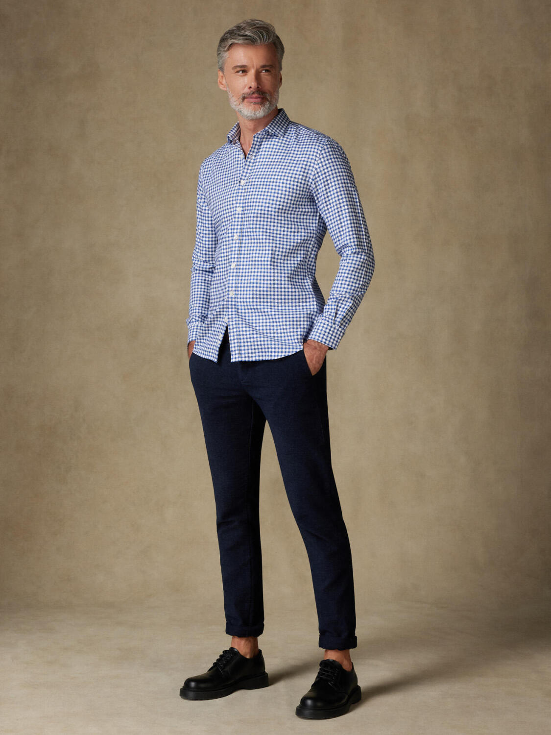 Camicia Moore a quadri blu