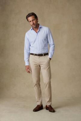 Nashua Sky Blue Striped Shirt