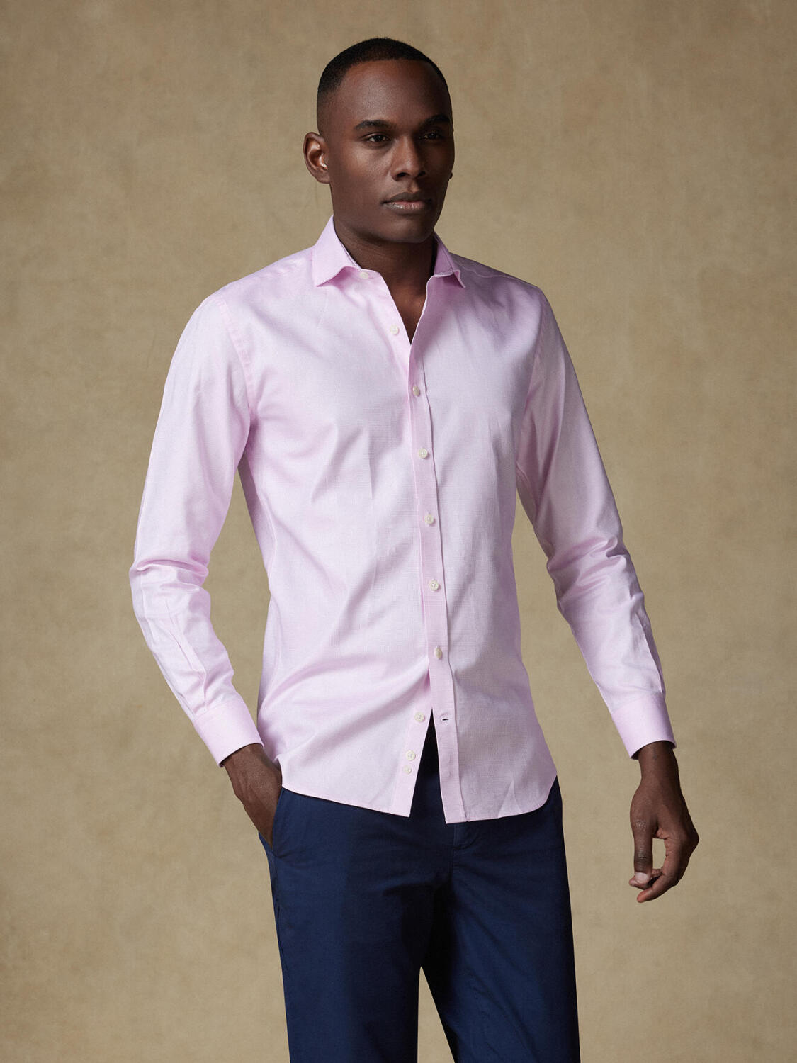 Camicia a trecce rosa