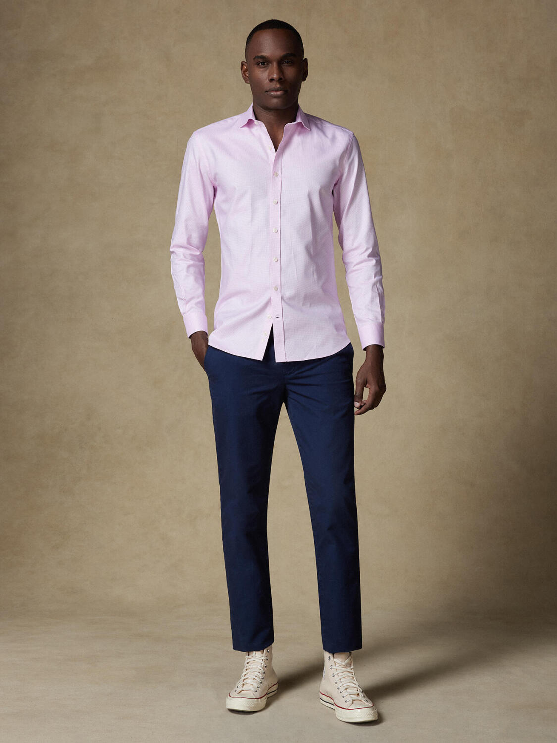 Camicia a trecce rosa