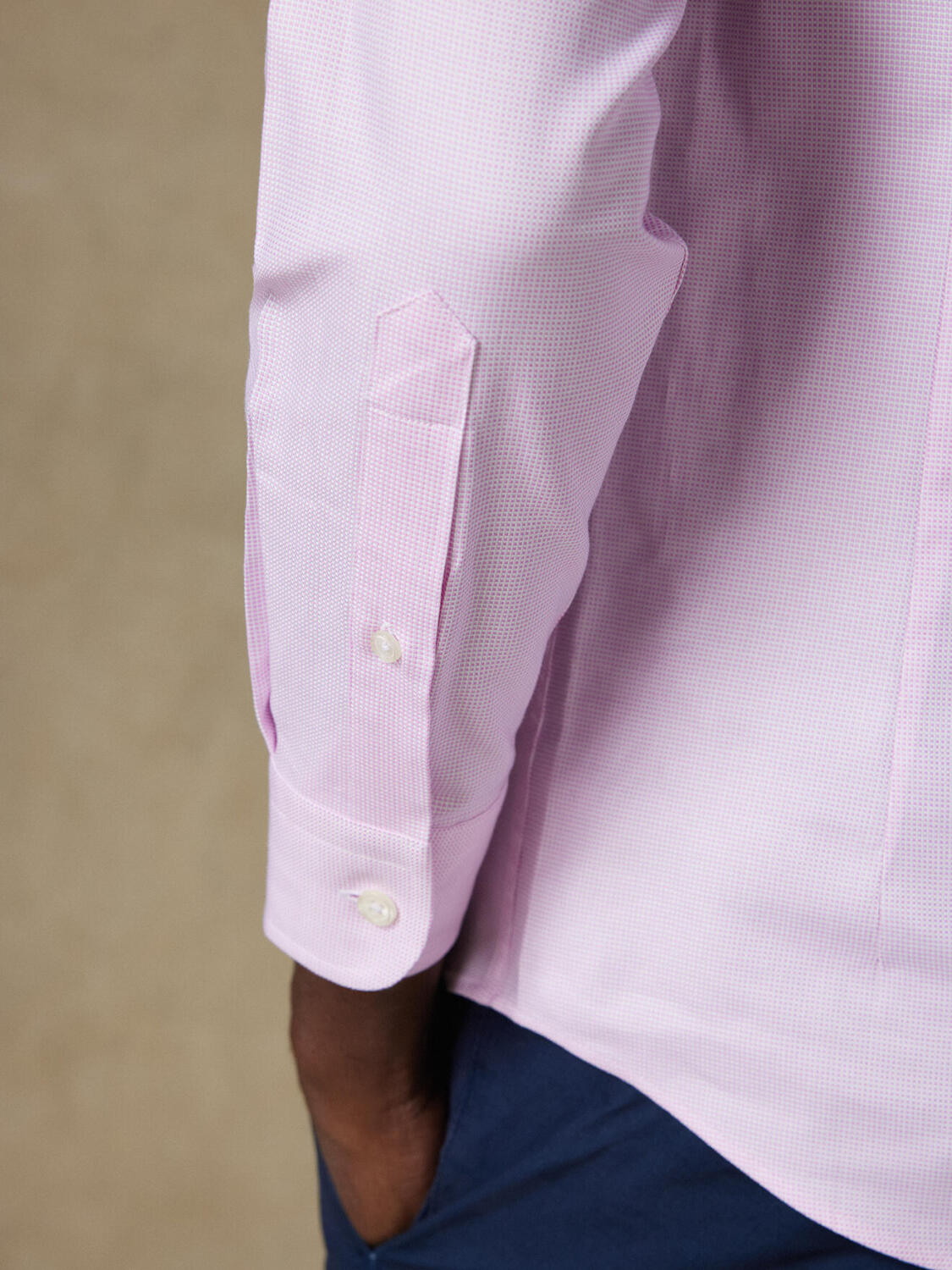 Camicia a trecce rosa