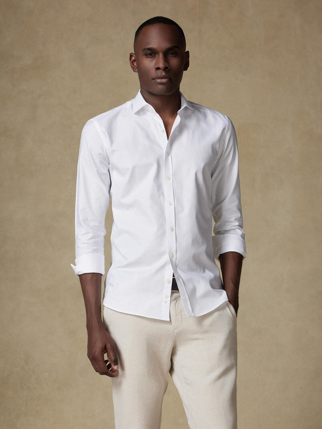 Camisa oxford blanca