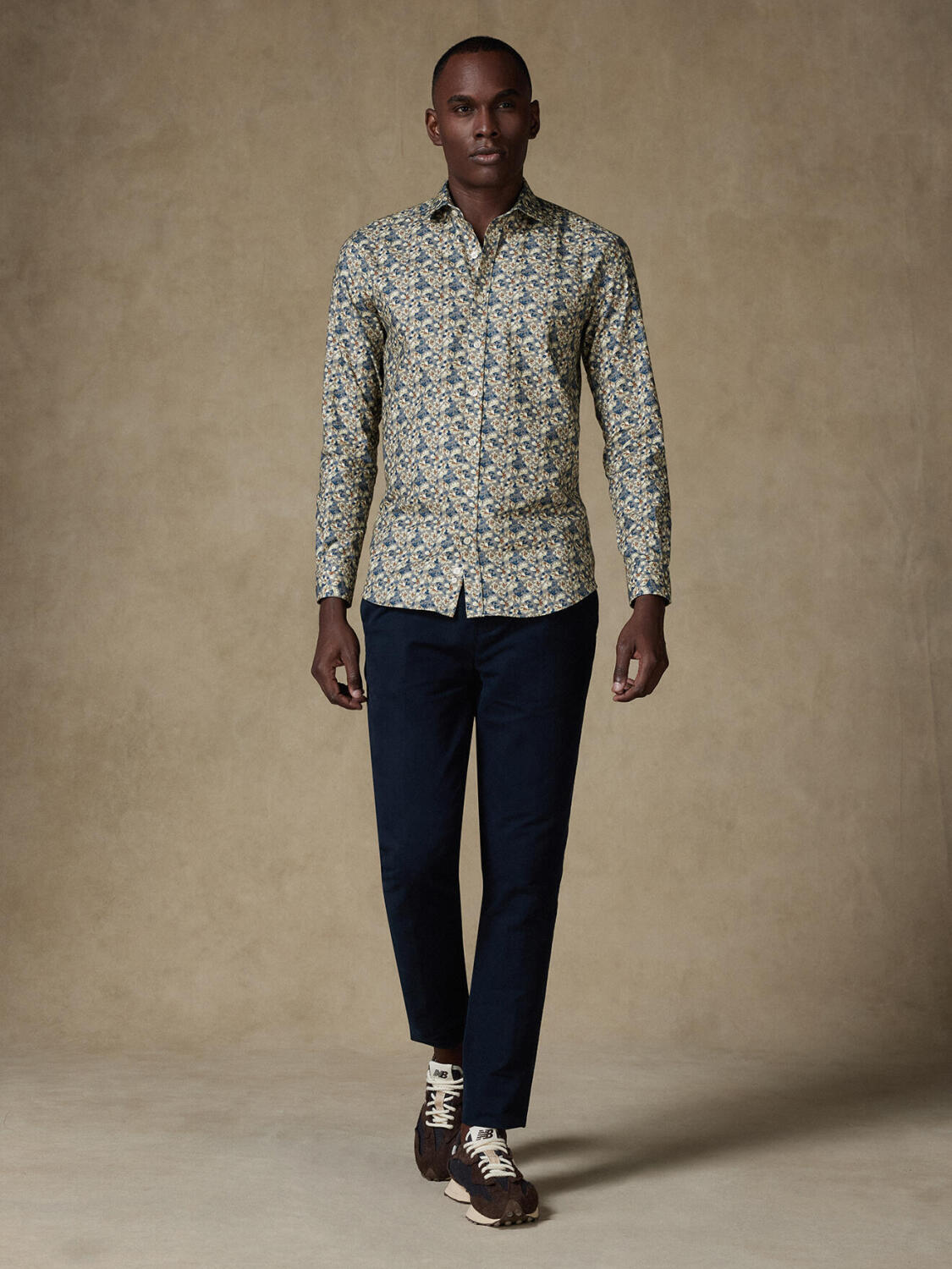 Camicia in flanella con stampa floreale Noe