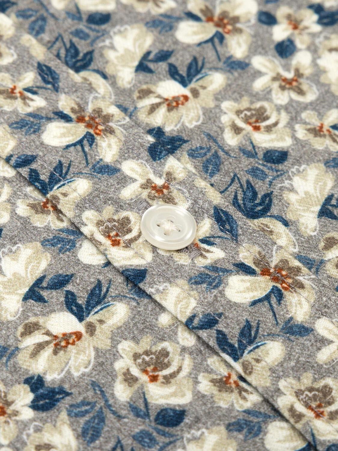 Camicia in flanella con stampa floreale Noe