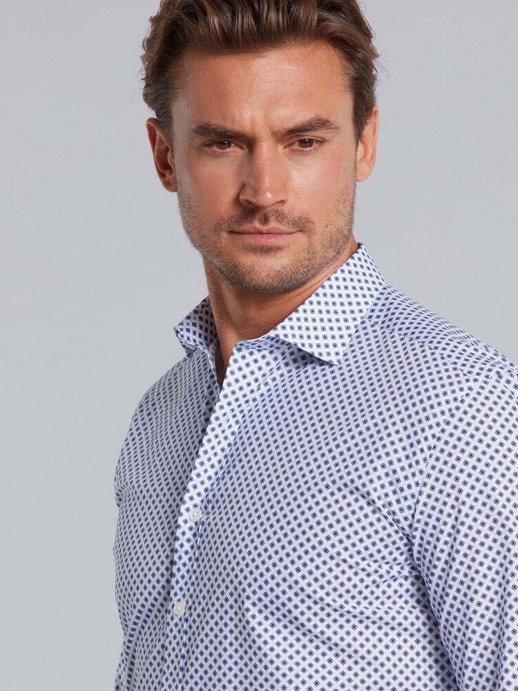 Chemise Noe à imprimé marine