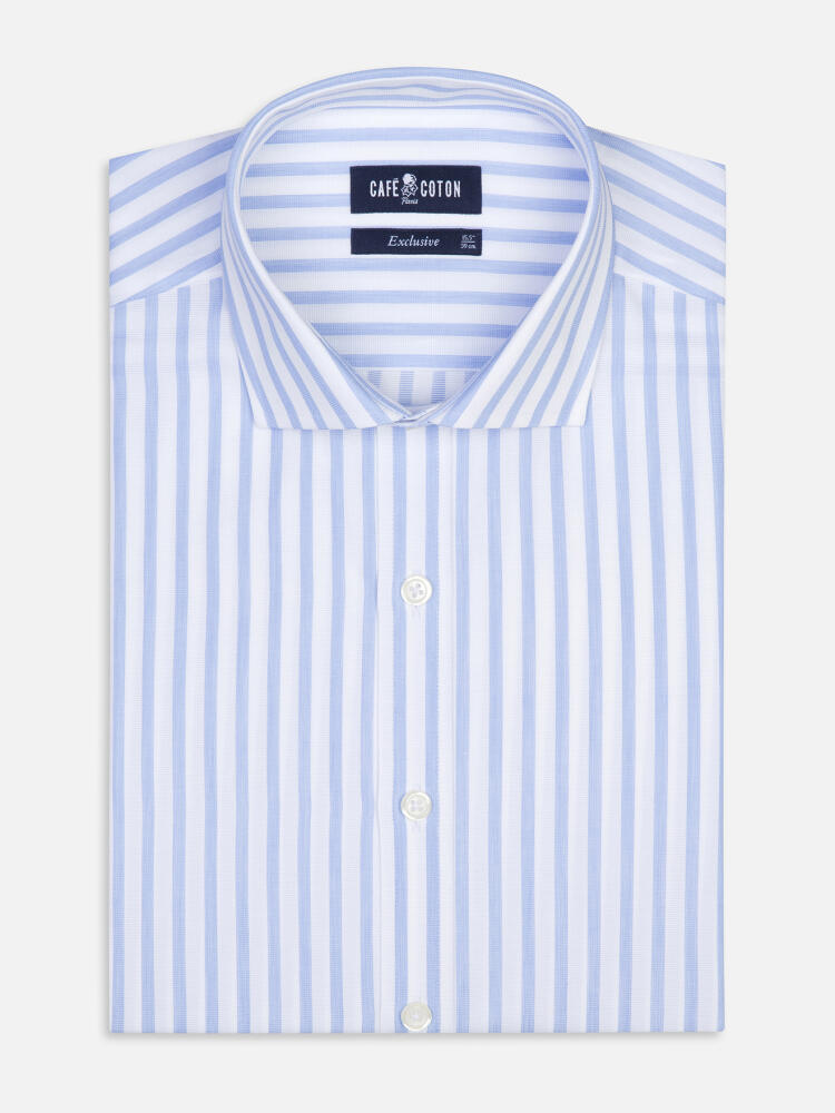 Camicia Noha a righe celeste