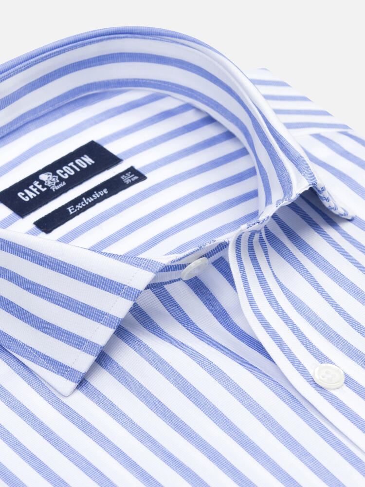 Noha shirt with blue stripes
