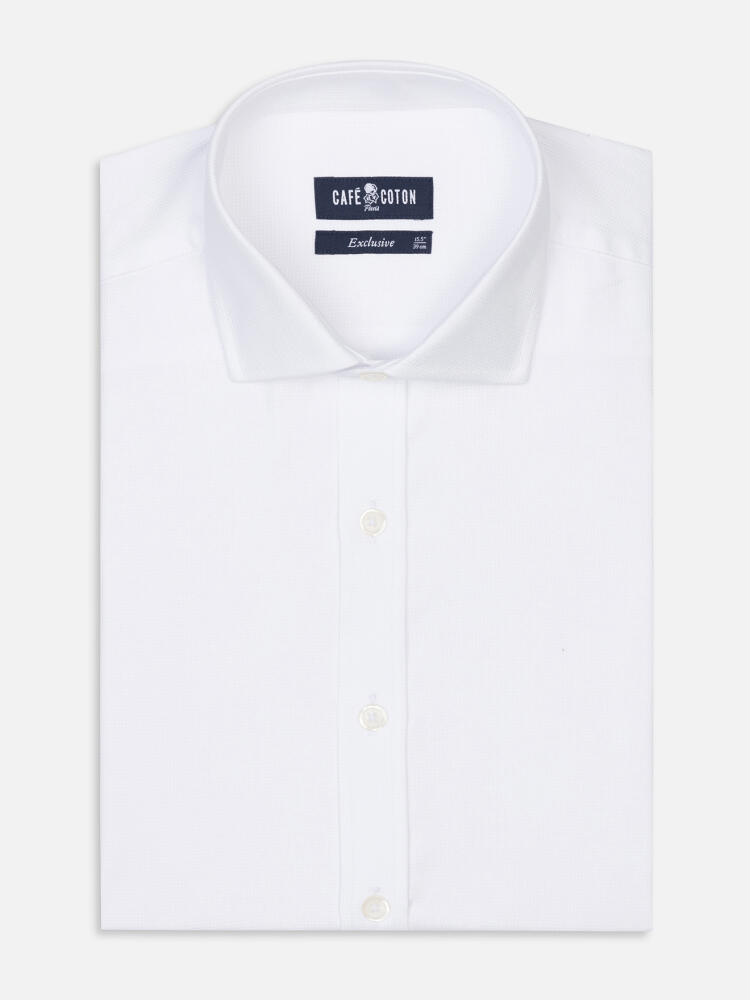 Camisa Paris texturizada blanca