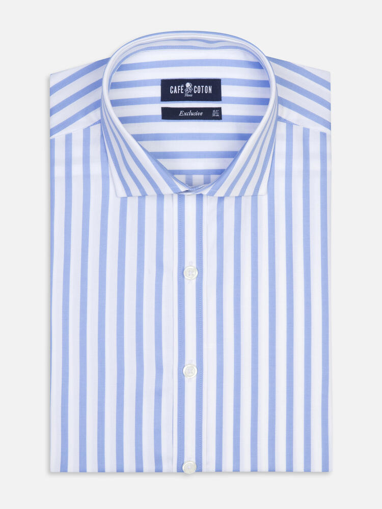 Camisa Percy a rayas cielo