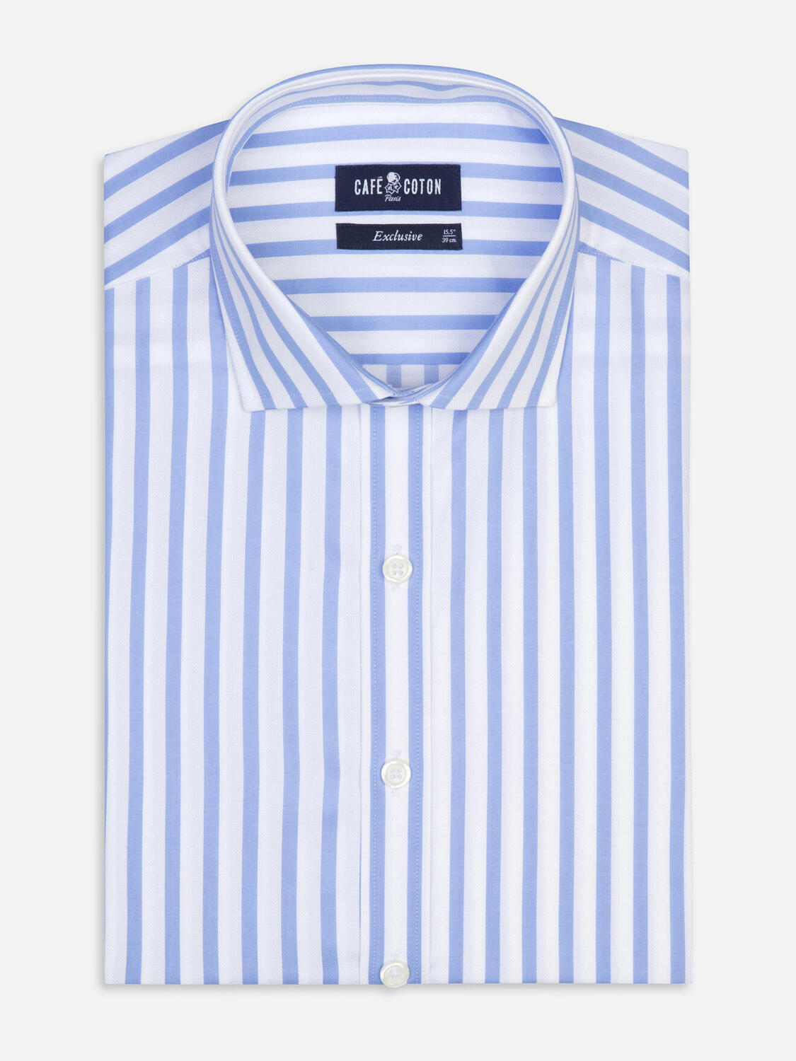 Chemise Percy à rayures ciel