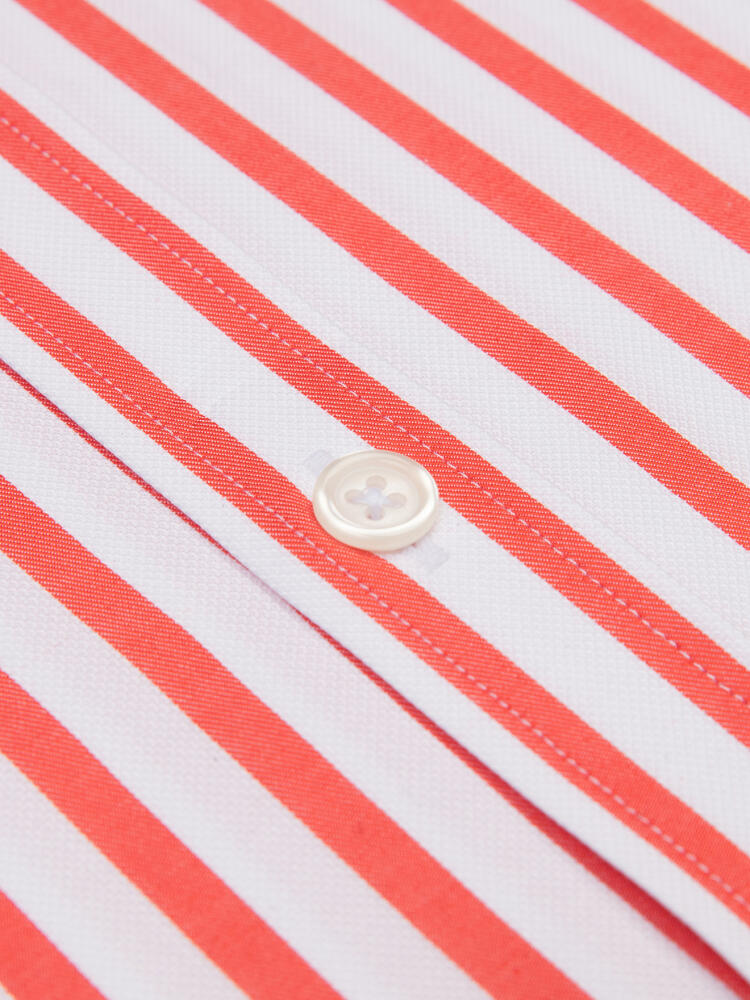 Camicia Percy a righe arancione