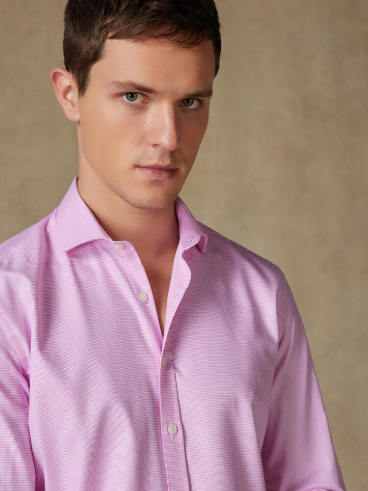 Camisa Peters Rosa Texturada