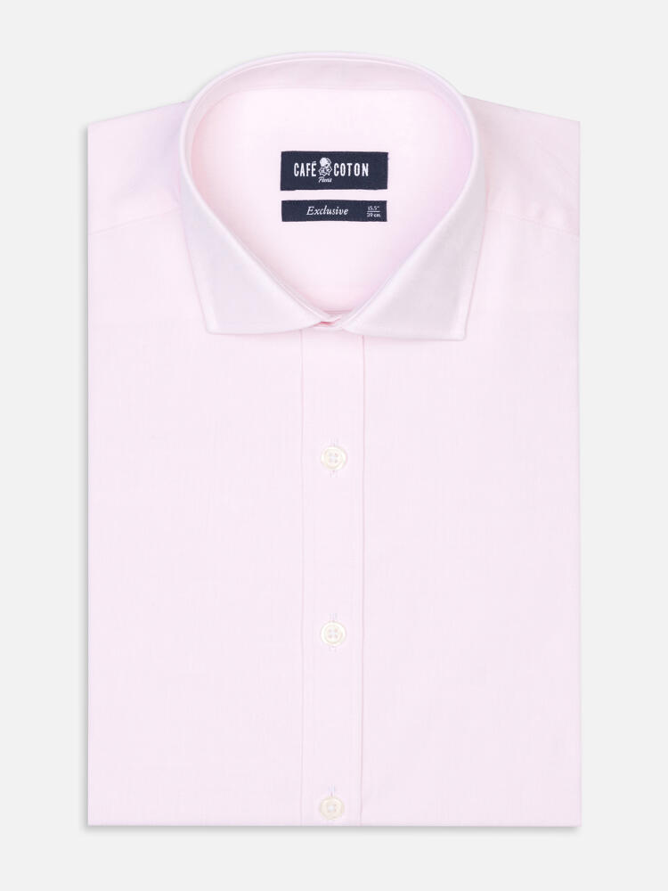 Chemise en pin point rose