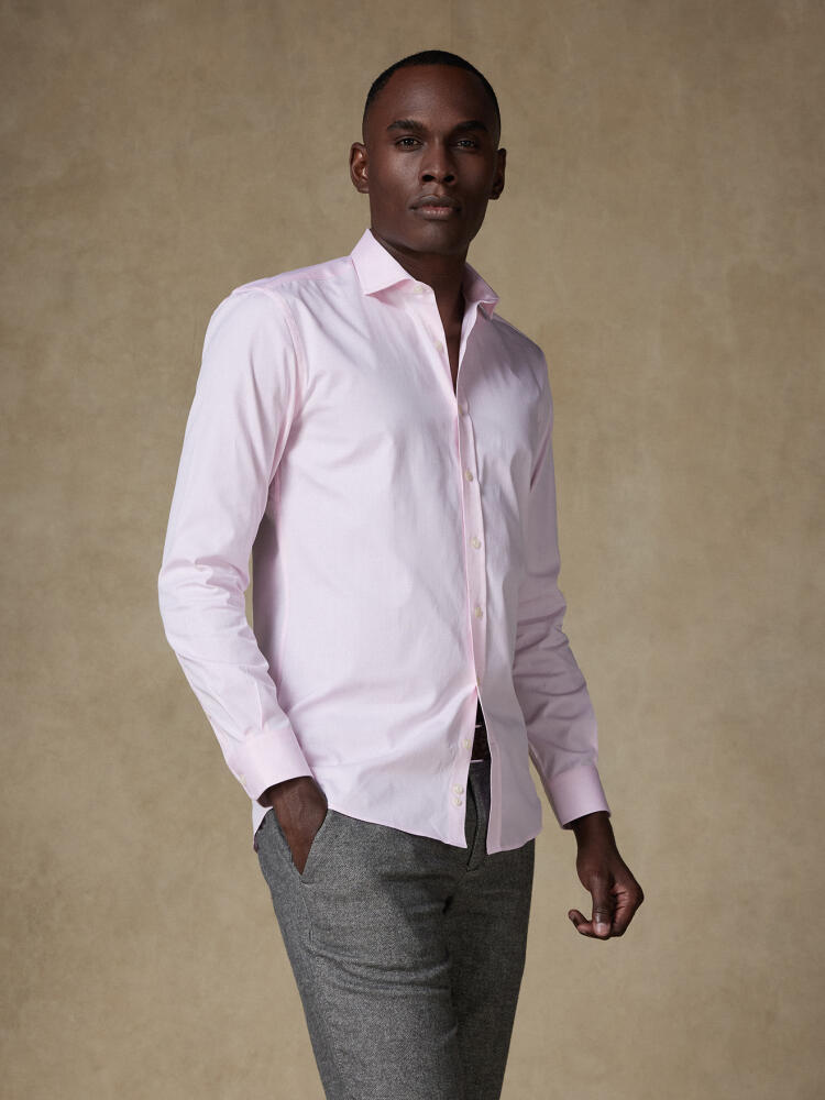 Chemise en pin point rose