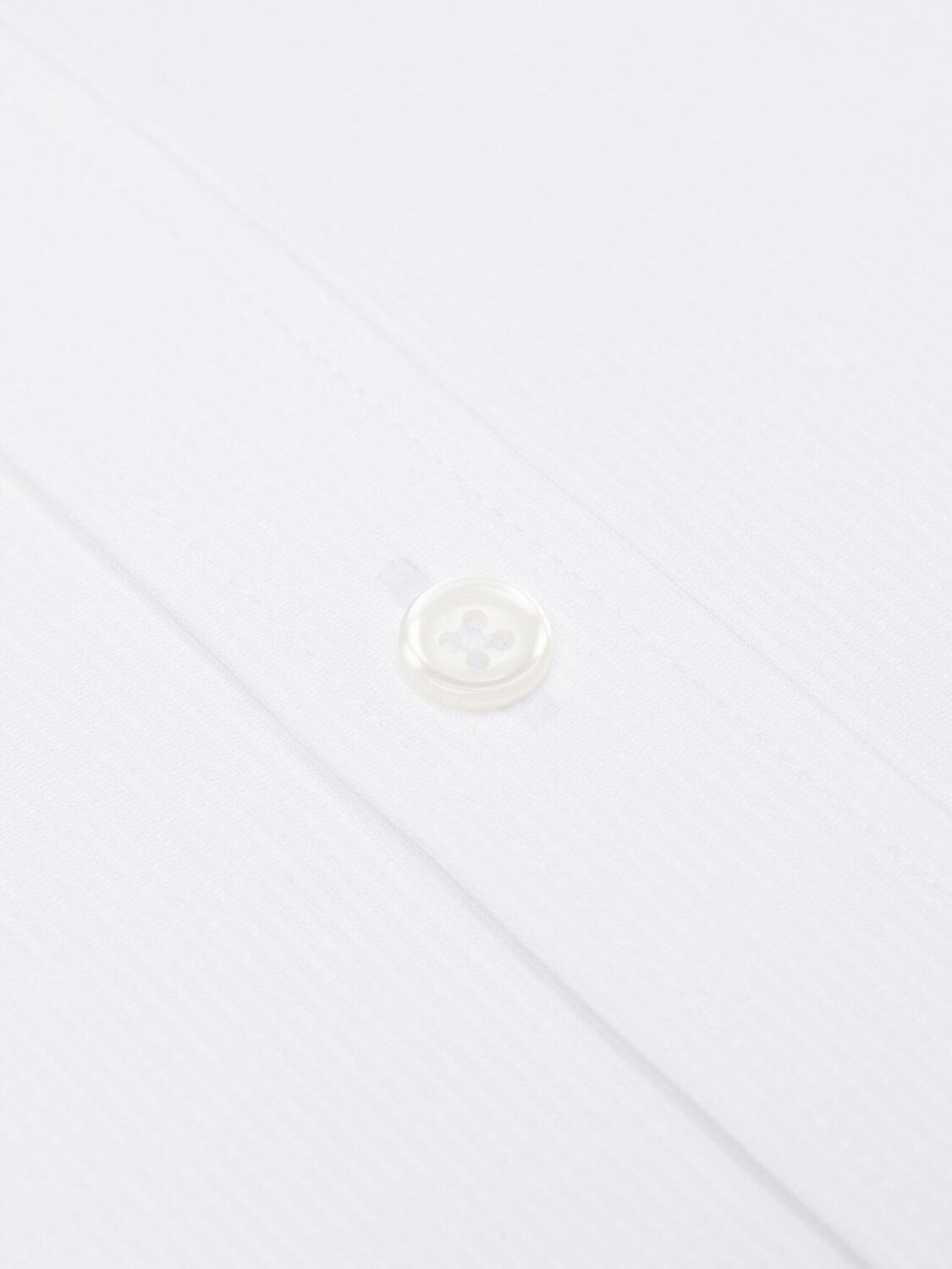 Camicia in piqué di cotone bianco