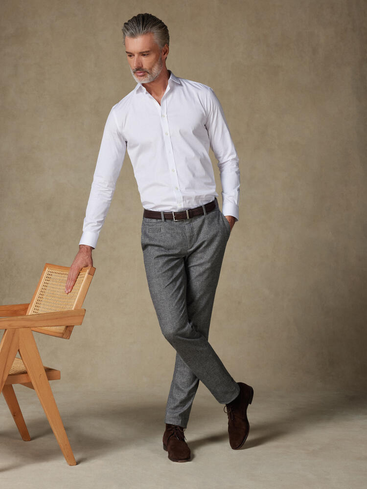 White poplin shirt