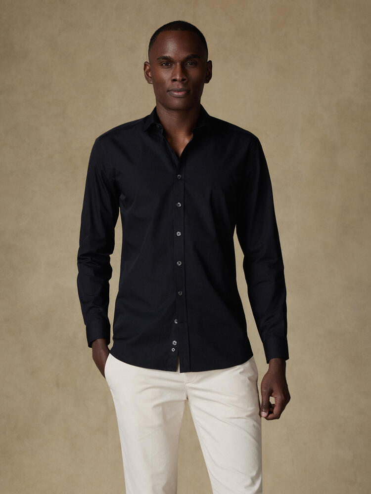 Camicia in popeline nero