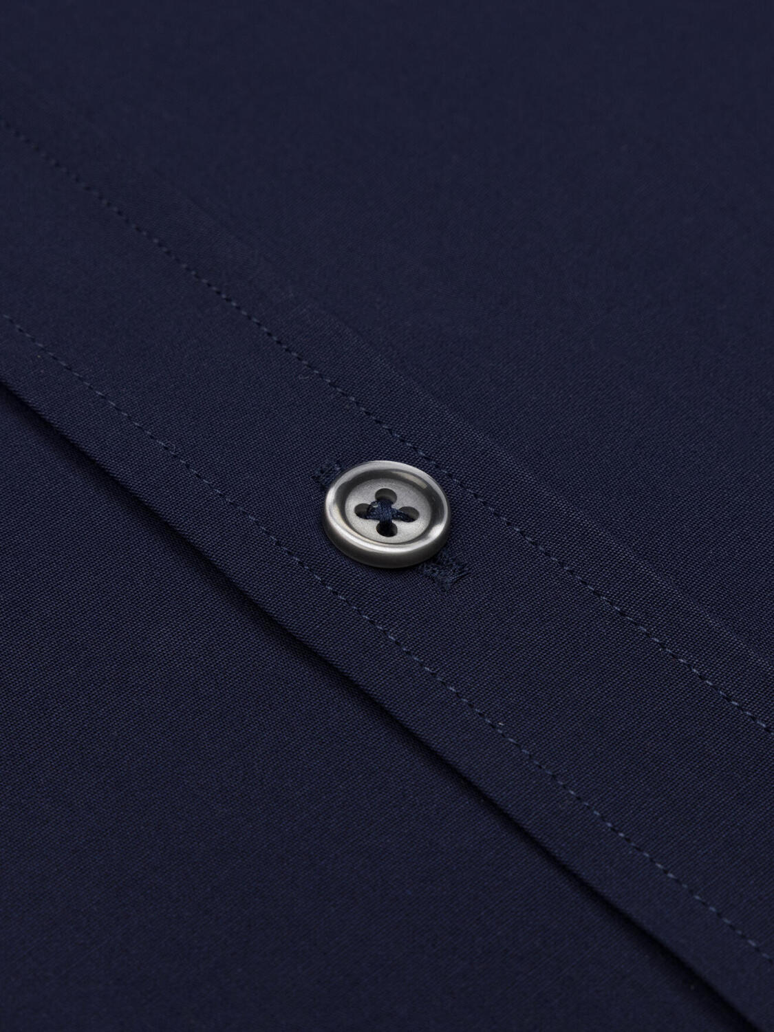 Chemise en popeline marine