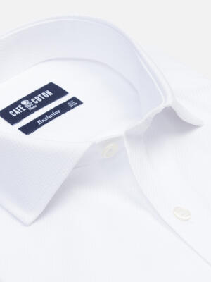 Chemise Reed texturée blanche