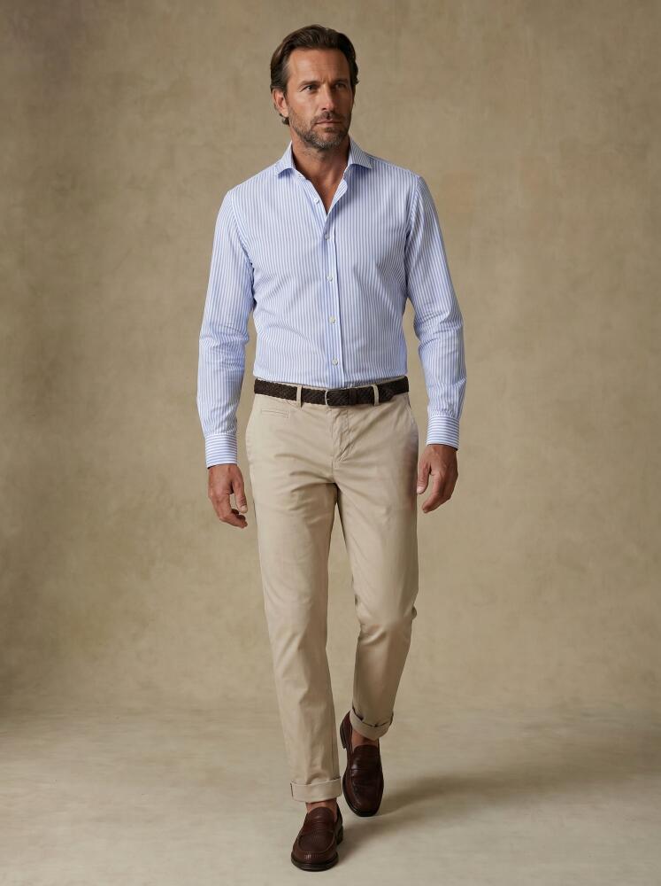 Camicia Riddle a righe azzurre