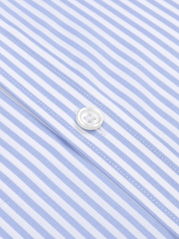 Camicia Riddle a righe azzurre