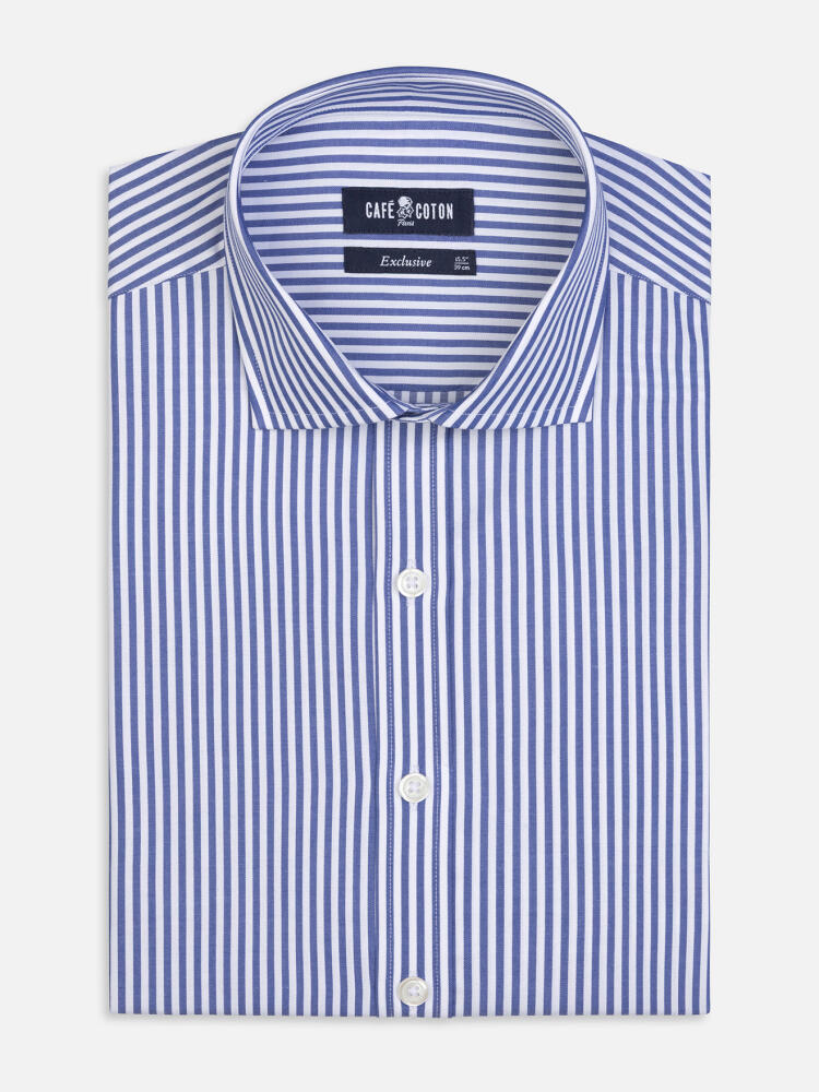 Camicia Riddle a righe blu navy