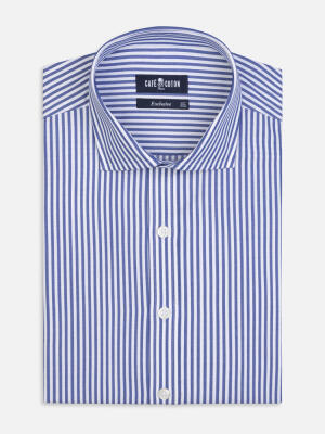 Camicia Riddle a righe blu navy