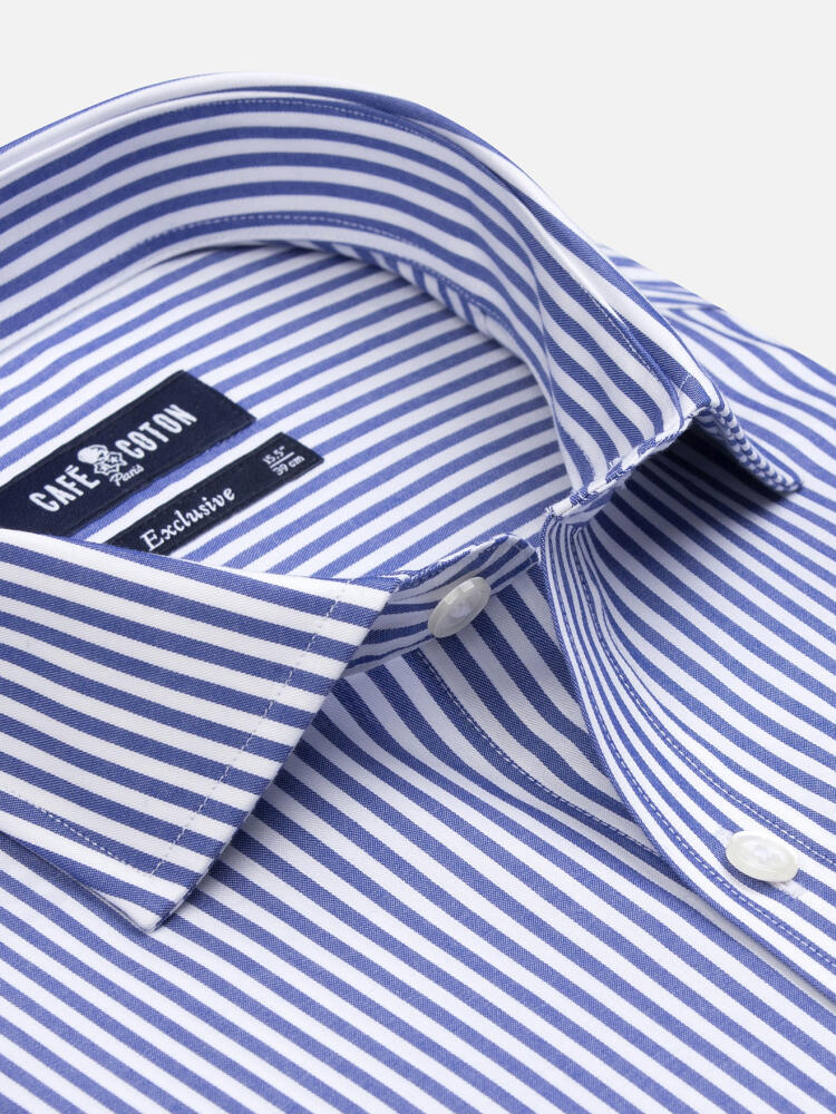 Camicia Riddle a righe blu navy