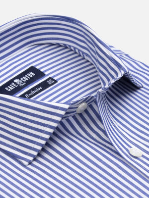 Camicia Riddle a righe blu navy