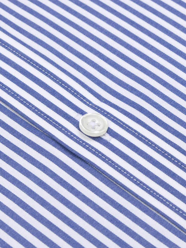 Camicia Riddle a righe blu navy