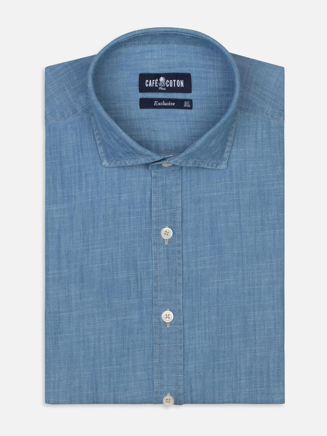 Chemise en denim ring-ring clair