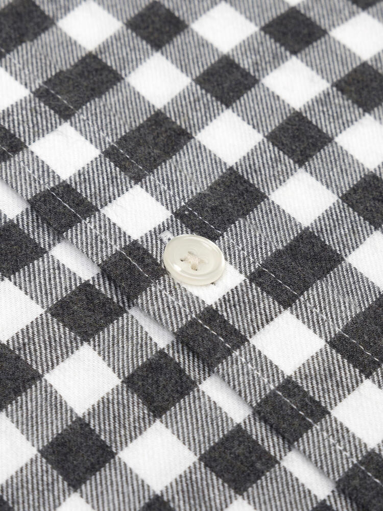 Rob Charcoal Checkered Flannel Shirt