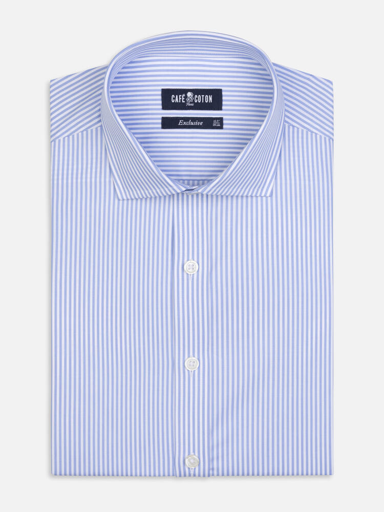 Sawyer Gestreiftes Hemd Hellblau
