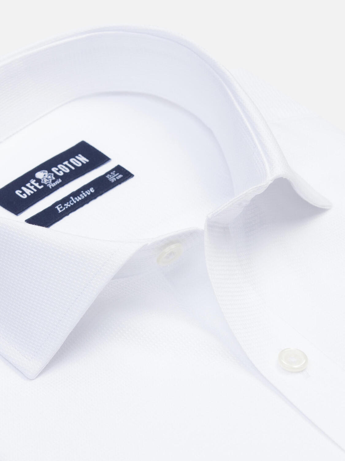 Chemise Shane texturée blanche