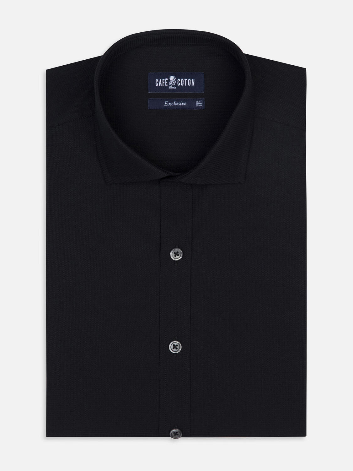 Chemise Shane texturée noire