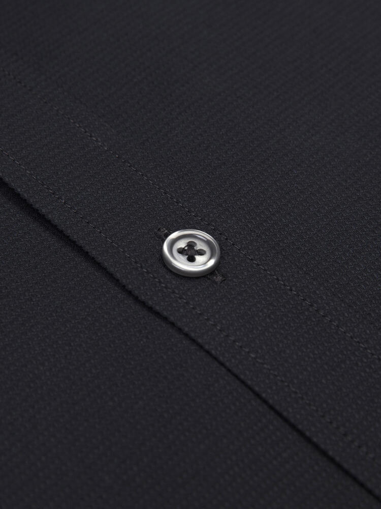Shane black textured shirt
