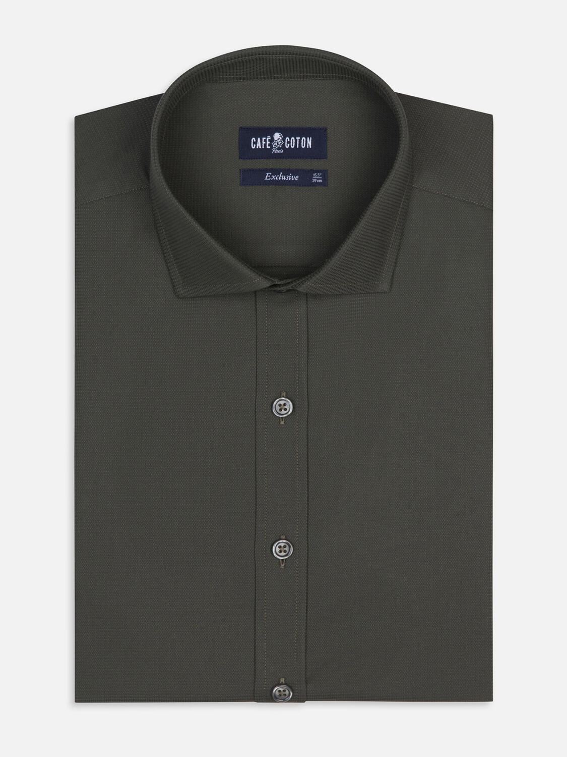 Chemise Shane texturée kaki