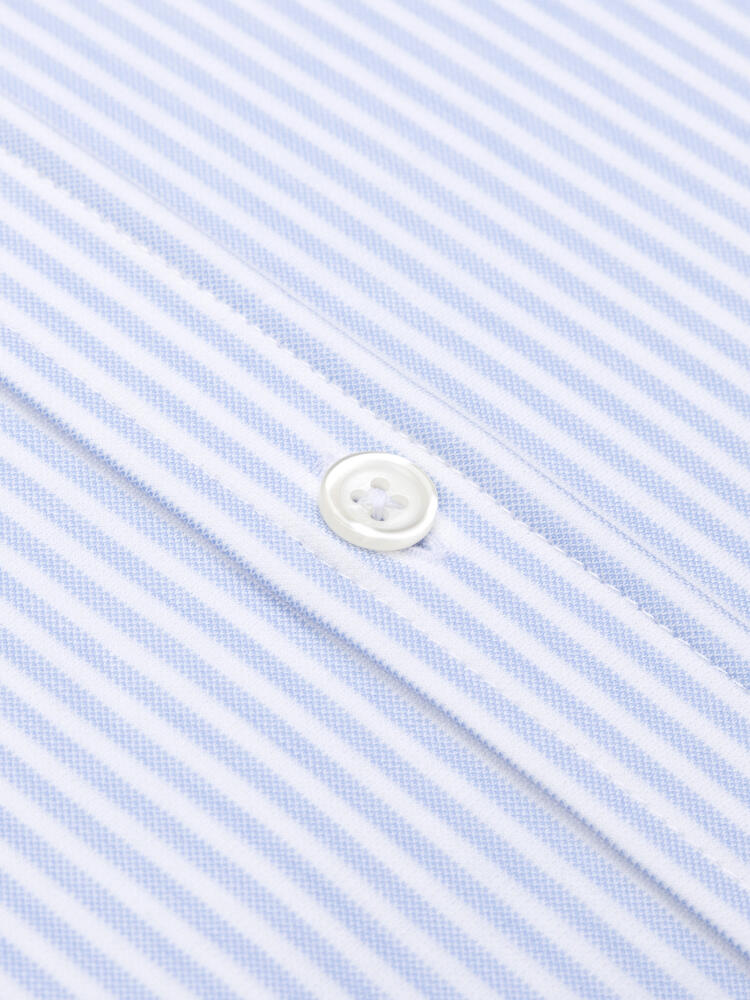 Albano Slim-Fit-Hemd mit himmelblauen Streifen