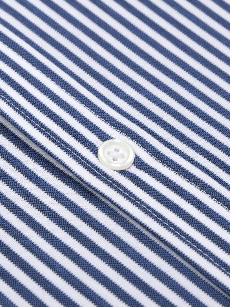 Albano Slim-Fit-Hemd mit marineblauem Streifen